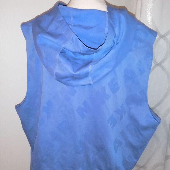 Nike Air Woman's Blue  Hooded Dri Fit vest size XXL - Picture 6 of 7